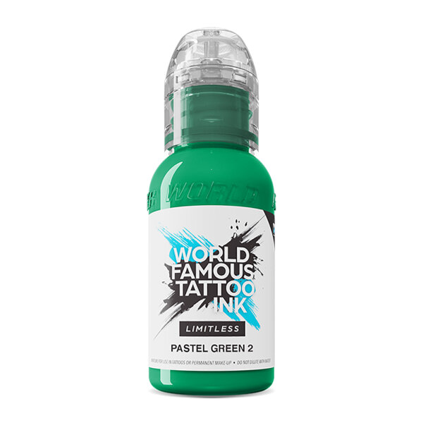 World Famous Limitless - Tattoo Ink - Pastel Green 2 30 ml