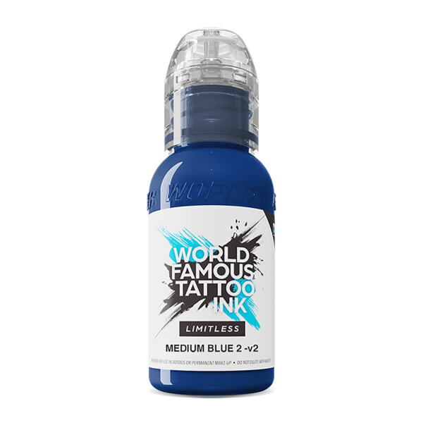 World Famous Limitless - Tattoo Ink - Medium Blue 2 - v2 30 ml