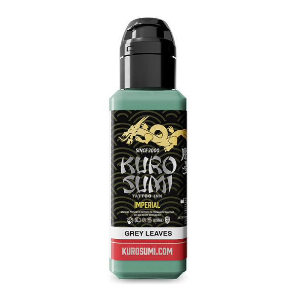 Kuro Sumi Imperial - Tattoo Ink - Grey Leaves