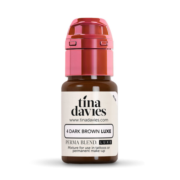 PERMA BLEND - LUXE - TINA DAVIES - PMU Pigment - 4 Dark Brown Luxe - 15 ml