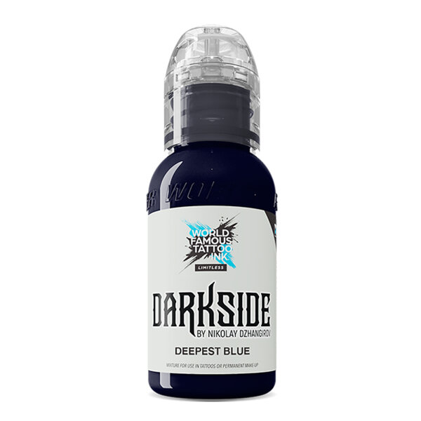 World Famous Limitless - Tattoo Ink -  Darkside by Nikolay Dzhangirov - Deepest Blue 30 ml