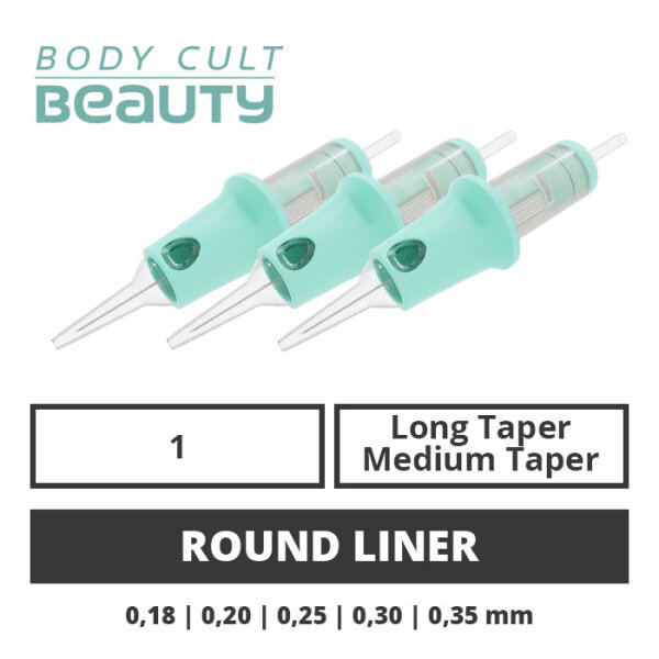 BODY CULT BEAUTY - Precision PMU Cartridges - 1 Round Liner - 20 pcs.