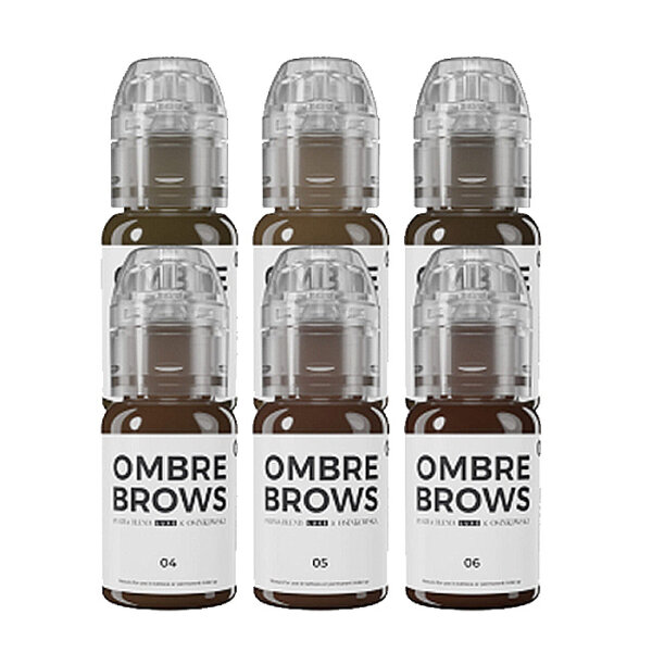 PERMA BLEND - LUXE - PMU Pigment - Paulina Osinkowska Ombre Brows Set - 6 x 15 ml