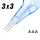 EMALLA - Tattoo Needle Modules - Eliot - 3 x 3 Stipple Shader 0,25 mm LT - 20 pcs.