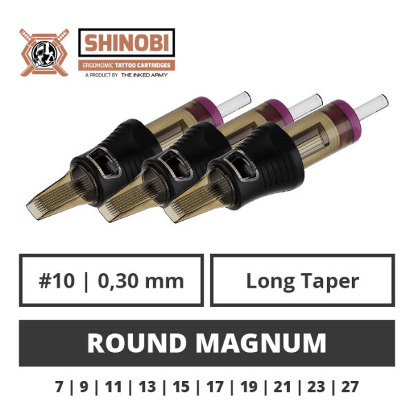 THE INKED ARMY - Mix&Match - Shinobi Cartridges - Round Magnum - 0,30 LT