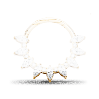 Piercing Clicker - Crystal - Sun Rays Design - 1.2 x 8 mm