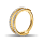 Piercing Clicker - Double Ring with Two Crystal Rows - 1.2 x 10 mm
