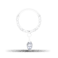 Piercing Clicker - Set Crystals + Crystal Dangle - 1.2 x...