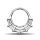 Piercing Clicker - Spider Web Design - 1.2 x 8 mm