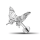 Piercing Labret - Butterfly Design - 1.2 x 6 mm