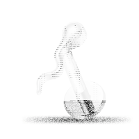 Piercing Labret - Sperm Design - 1.2 x 6 mm