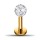 Piercing Labret - Crystal Ball - 1.2 x 6 mm
