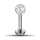 Piercing Labret - Crystal Ball - 1.2 x 6 mm