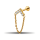 Piercing Labret - Crystal Angle + Chain - 1.2 x 6 mm