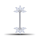 Barbell Push Fit - Crystal Lotus Flower Design - 1.6 x 16 mm