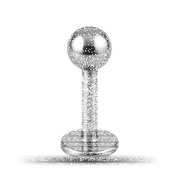 Piercing Labret - with 3 mm Ball - 1.2 x 7 mm