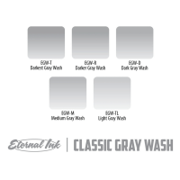 ETERNAL INK - Artist Colors - Gray Wash Set - 5 Colors -...
