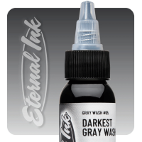ETERNAL INK - Artist Colors - Darkest Gray Wash - Gray...