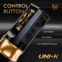 AVA - Wireless Tattoo Pen - UNI-K - Black - 2x Power Pack