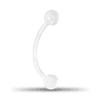 Bioflex Banana Bell Navel Piercing - 1.2 x 8 mm - 3/3 mm