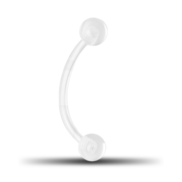 Bananabell Bauchnabelpiercing Bioflex - 1,2 x 8 mm - 3/3mm