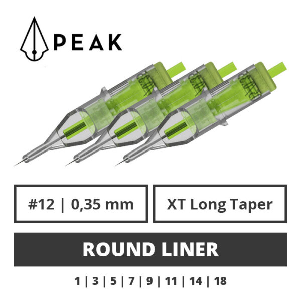 PEAK - Tattoo Needle Modules - Stellar 2.0  – Round Liner 0.35 mm XLT - 20 pcs.
