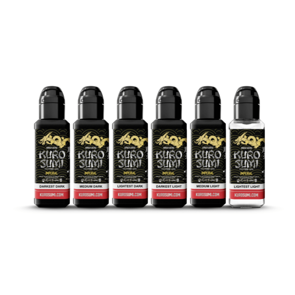 Kuro Sumi Imperial – Tattoo Color – Marta Make Fine Art Black & Grey Set – 6 Shades