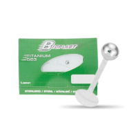 Bioplast Labret - Transparent with Titan Ball - sterile