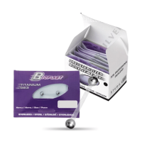 Barbell - Bioplast sterile - With titan ball